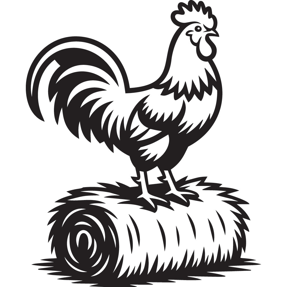 Rooster SVG File SVG DXF EPS PNG - Craft House SVG