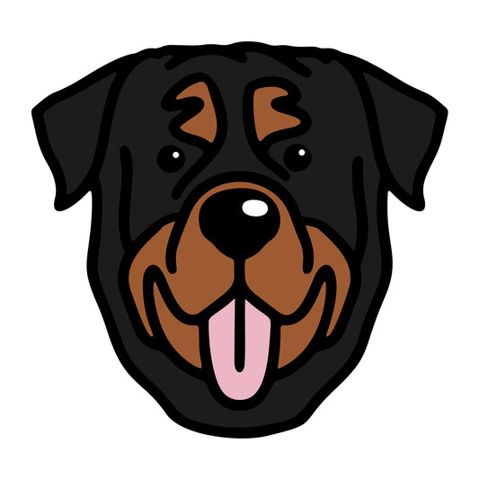 Rottweiler SVG dog design for Cricut, Silhouette, laser cutting, vinyl, sublimation, and pet craft projects.
