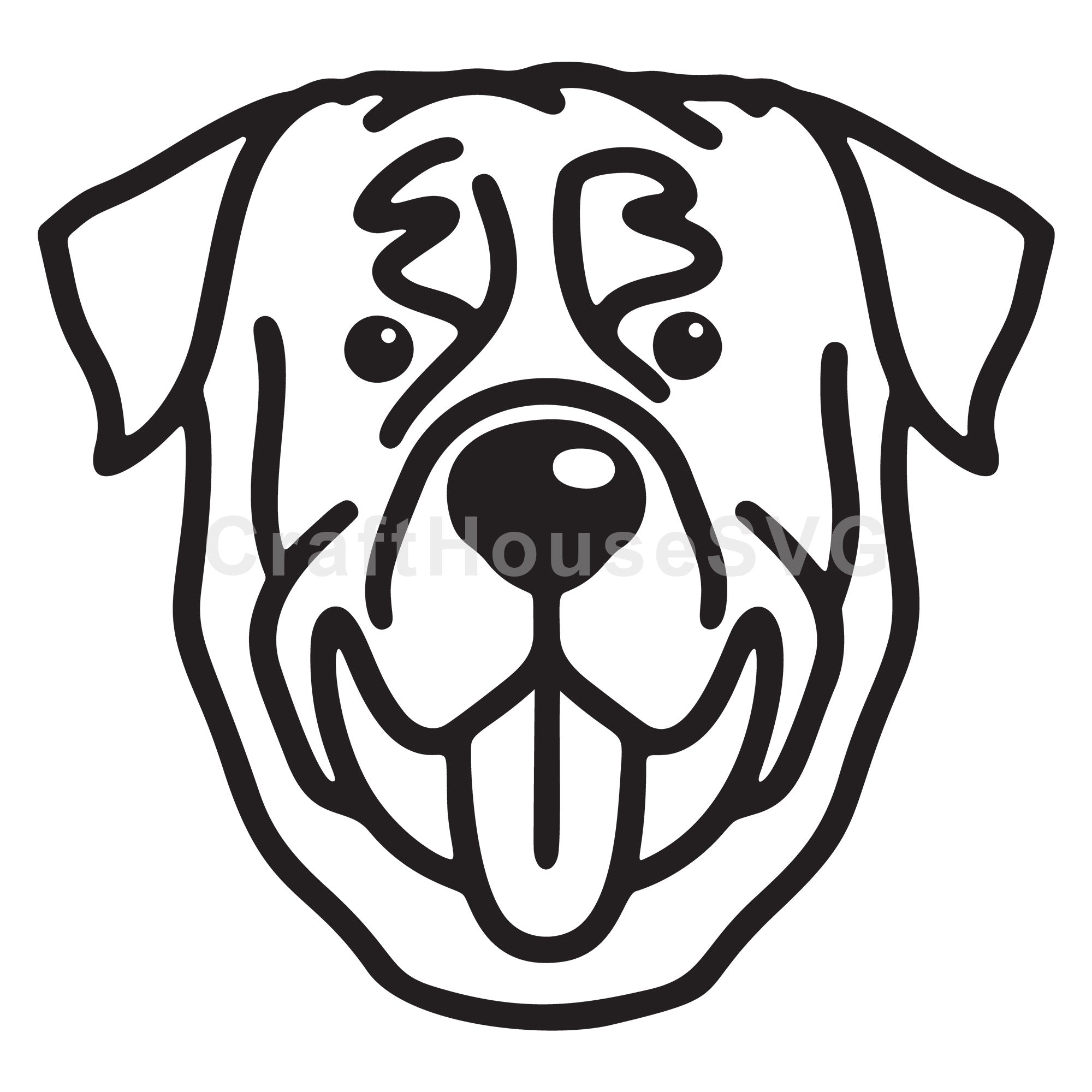 Rottweiler Outline SVG