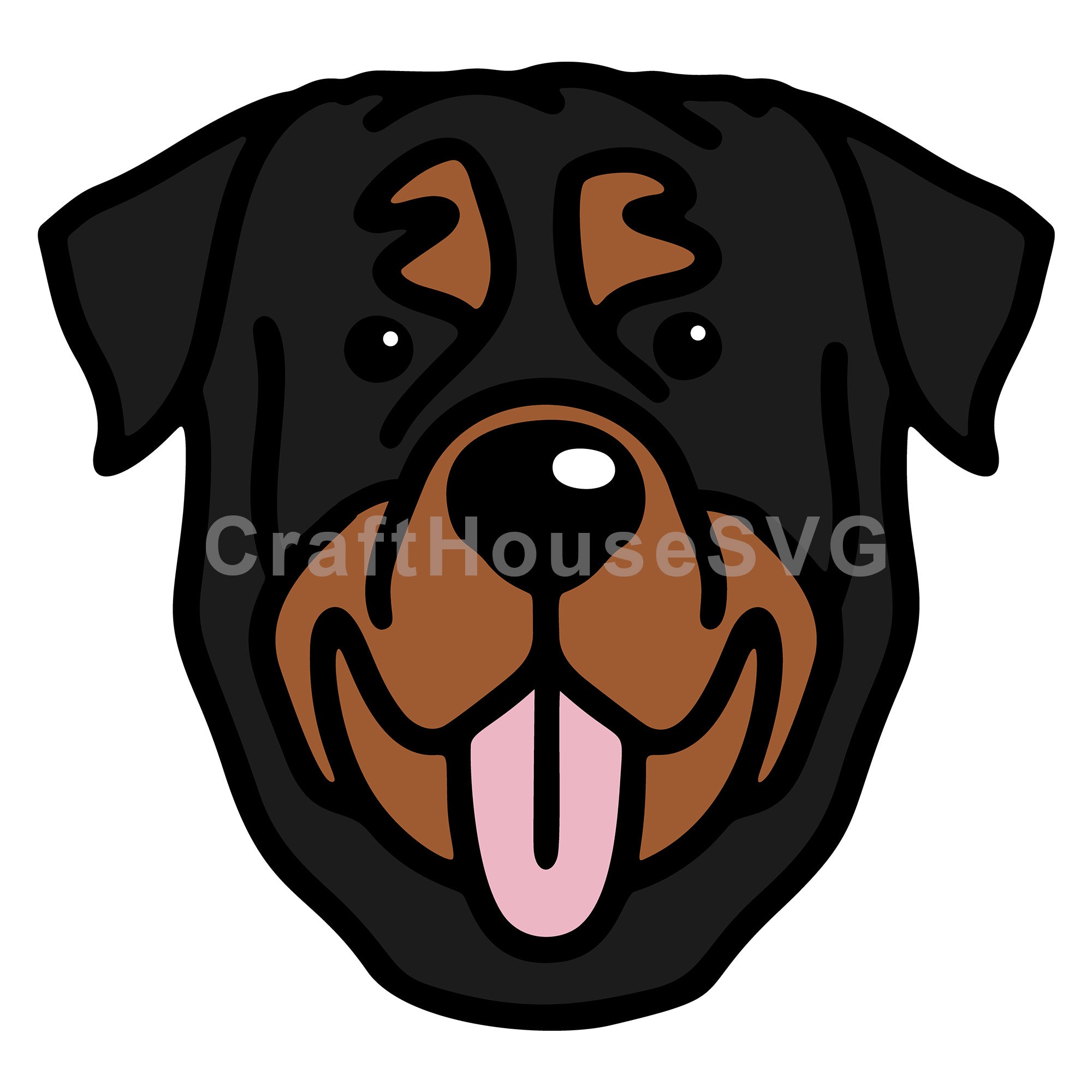 Rottweiler SVG Layered