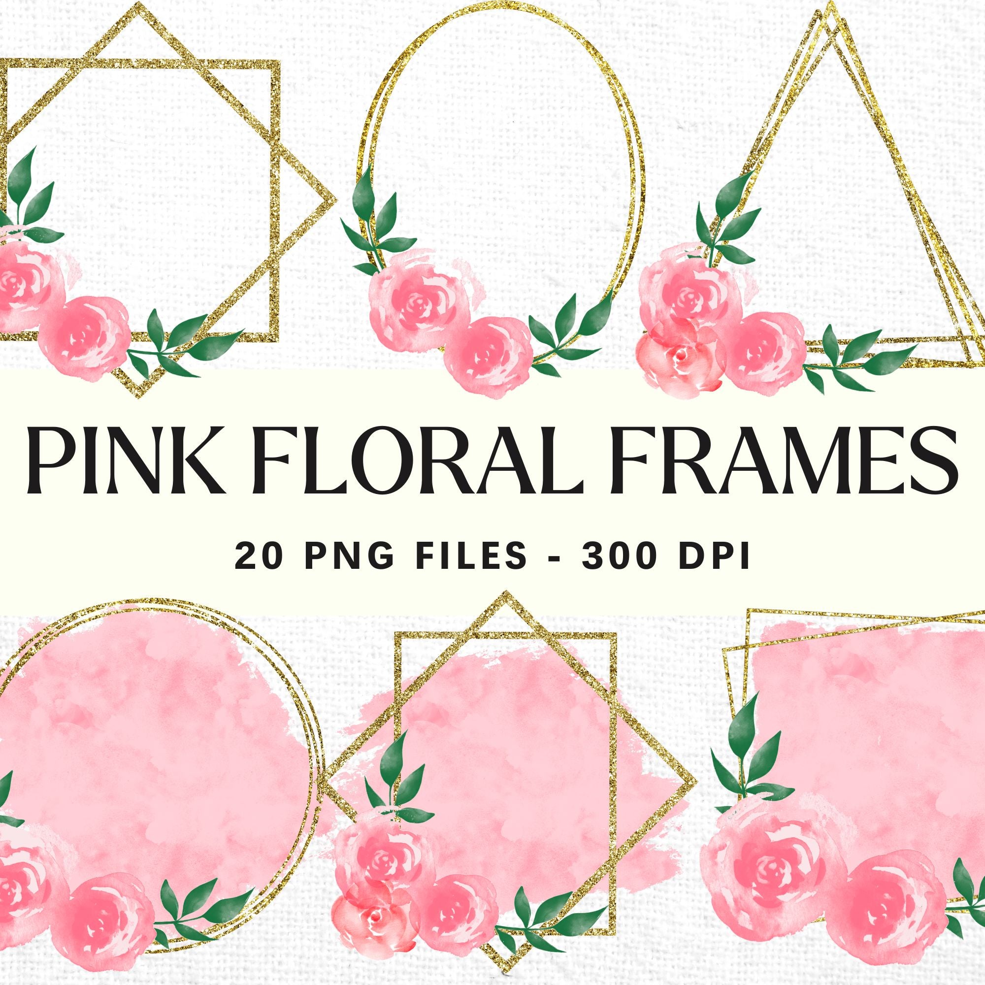 Floral Frame Sublimation Bundle | SB1 - Craft House SVG