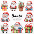 Santa Clipart Sublimation Bundle PNG - Craft House SVG