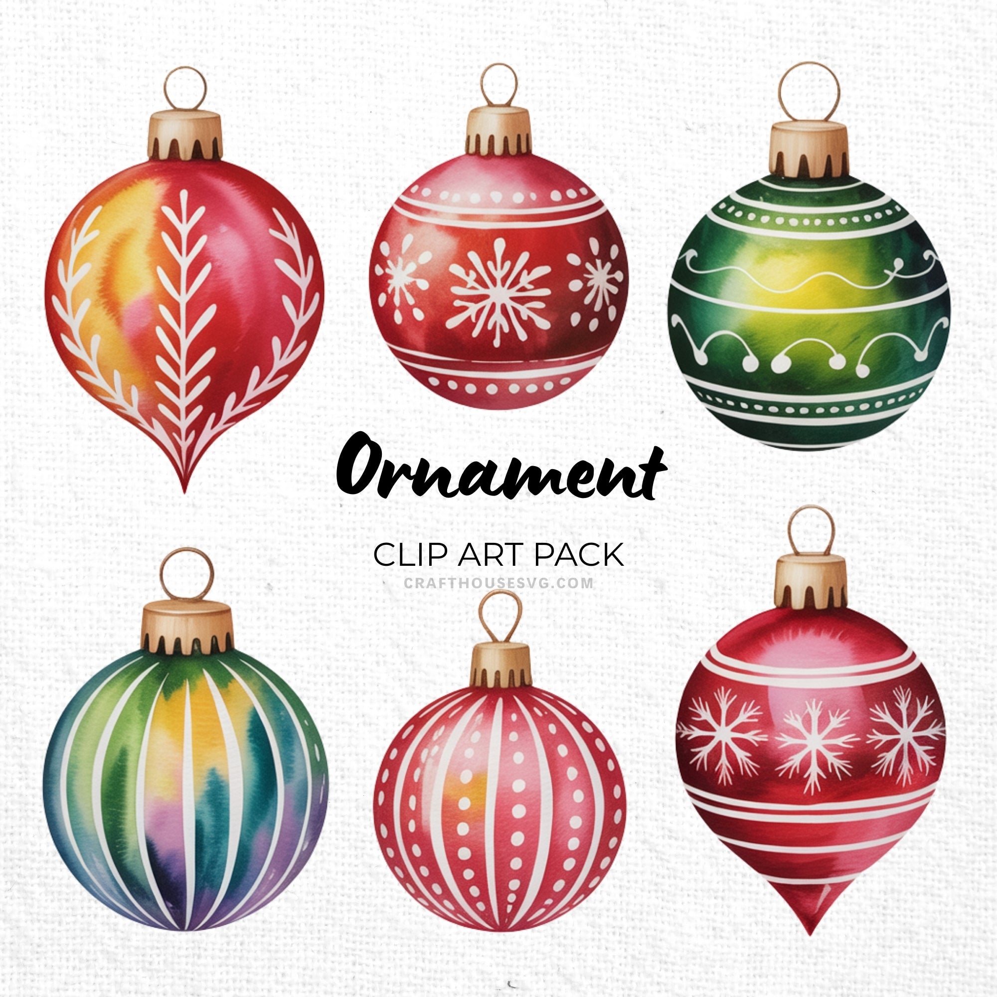 Ornament Clipart Sublimation Bundle PNG - Craft House SVG