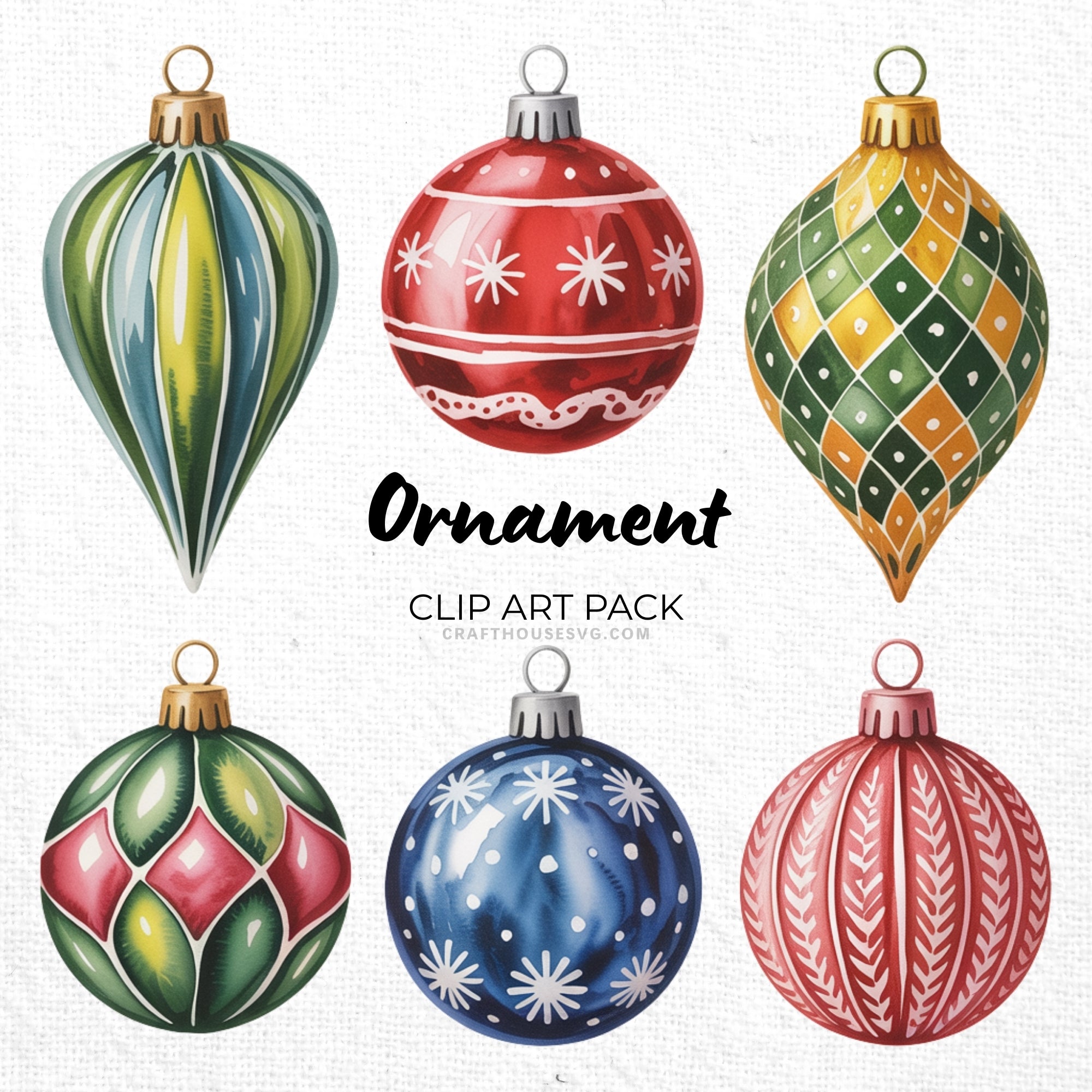 Ornament Clipart Sublimation Bundle PNG