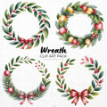 Wreath Clipart Sublimation Bundle PNG - Craft House SVG