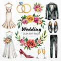 Wedding Clipart Sublimation Bundle PNG - Craft House SVG