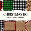 Christmas Sublimation Background Bundle PNG | SB2 - Craft House SVG