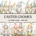 Watercolor Easter Gnome Sublimation Bundle Clip Art PNG - Craft House SVG