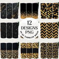 Black Glitter 20 oz Tumbler Wrap Bundle Sublimation Designs JPG - Craft House SVG