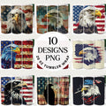 Patriotic Eagle 20 oz Tumbler Sublimation Designs Bundle PNG - Craft House SVG
