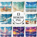 Beach Tumbler Sublimation Bundle PNG 20 oz - Craft House SVG