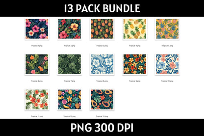 Tropical Tumbler Sublimation Bundle PNG 20 oz