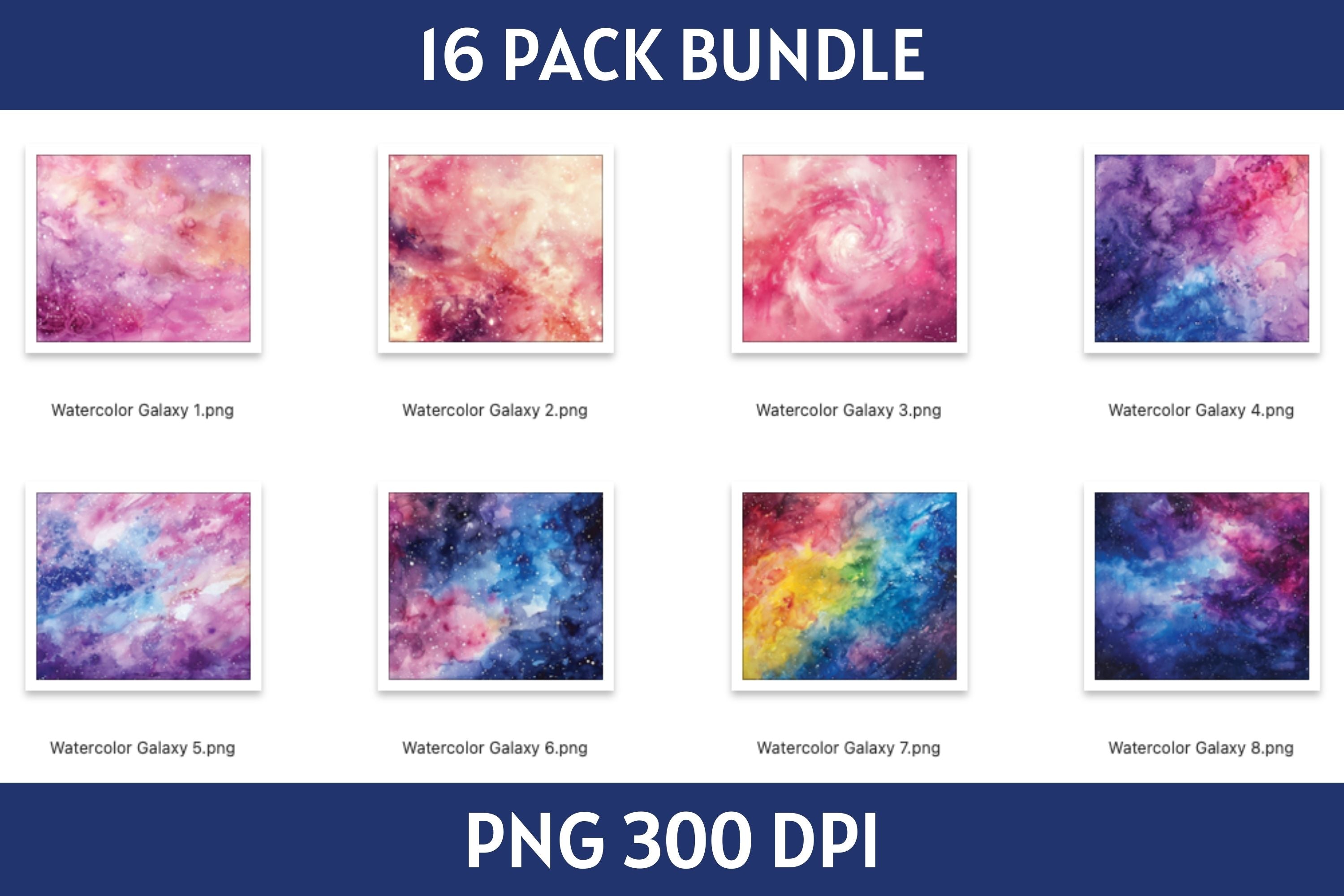 Galaxy Tumbler Sublimation Bundle PNG 20 oz - Craft House SVG