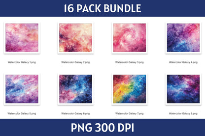 Galaxy Tumbler Sublimation Bundle PNG 20 oz