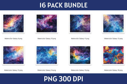 Galaxy Tumbler Sublimation Bundle PNG 20 oz