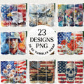 Patriotic Tumbler Sublimation Bundle PNG 20 oz - Craft House SVG
