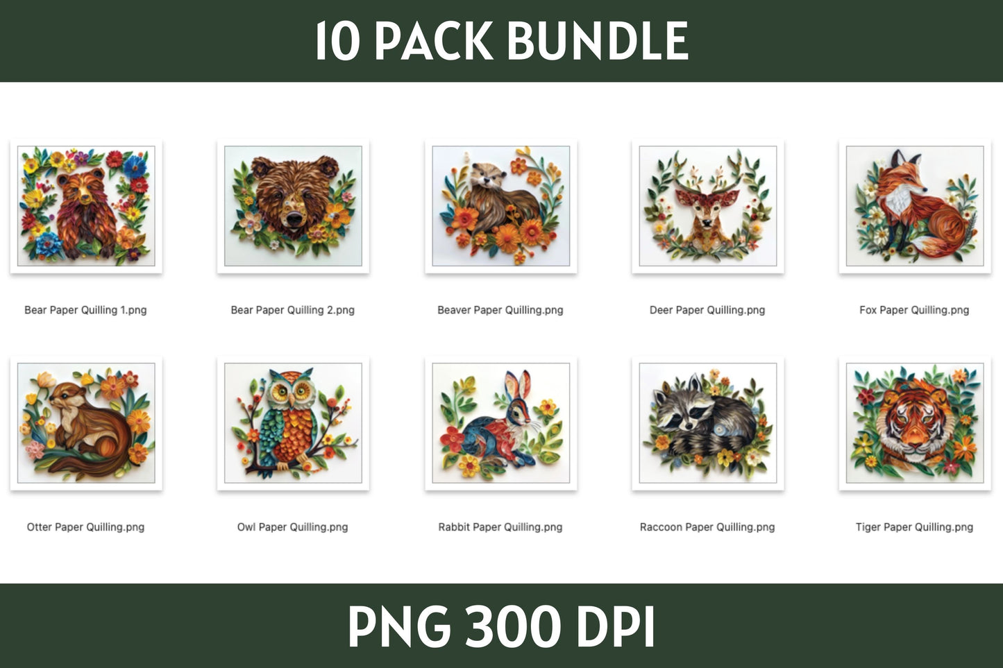 Woodland Animals Tumbler Sublimation Bundle PNG 20 oz