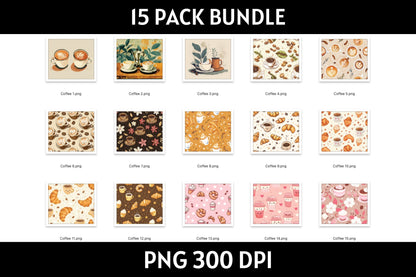 Coffee Tumbler Sublimation Bundle PNG 20 oz