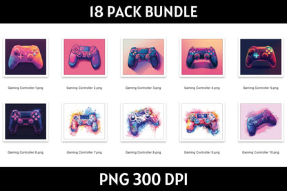 Gaming Controller Tumbler Sublimation Bundle PNG 20 oz - Craft House SVG
