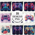 Gaming Controller Tumbler Sublimation Bundle PNG 20 oz - Craft House SVG