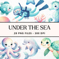 Under the Sea Clipart Sublimation Bundle