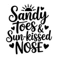Sandy Toes and Sun Kissed Nose SVG