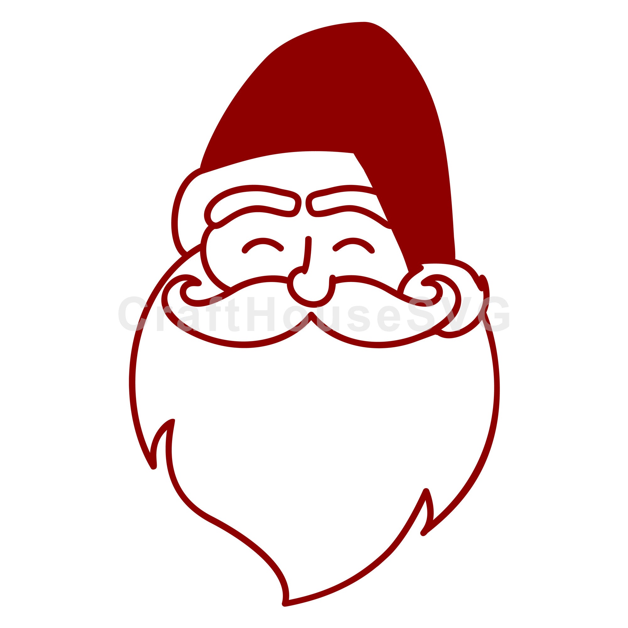 Minimal Santa SVG