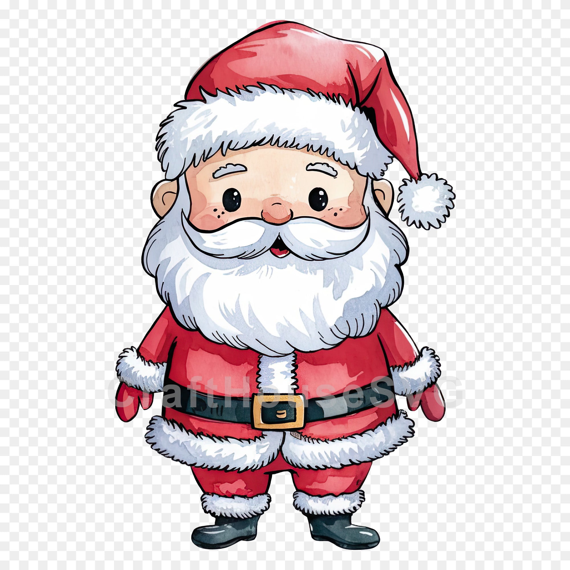 Santa PNG Clip Art Sublimation