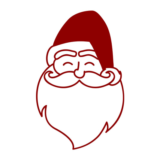 Santa Claus SVG design for Cricut, Silhouette, laser cutting, vinyl, sublimation, and Christmas craft projects.