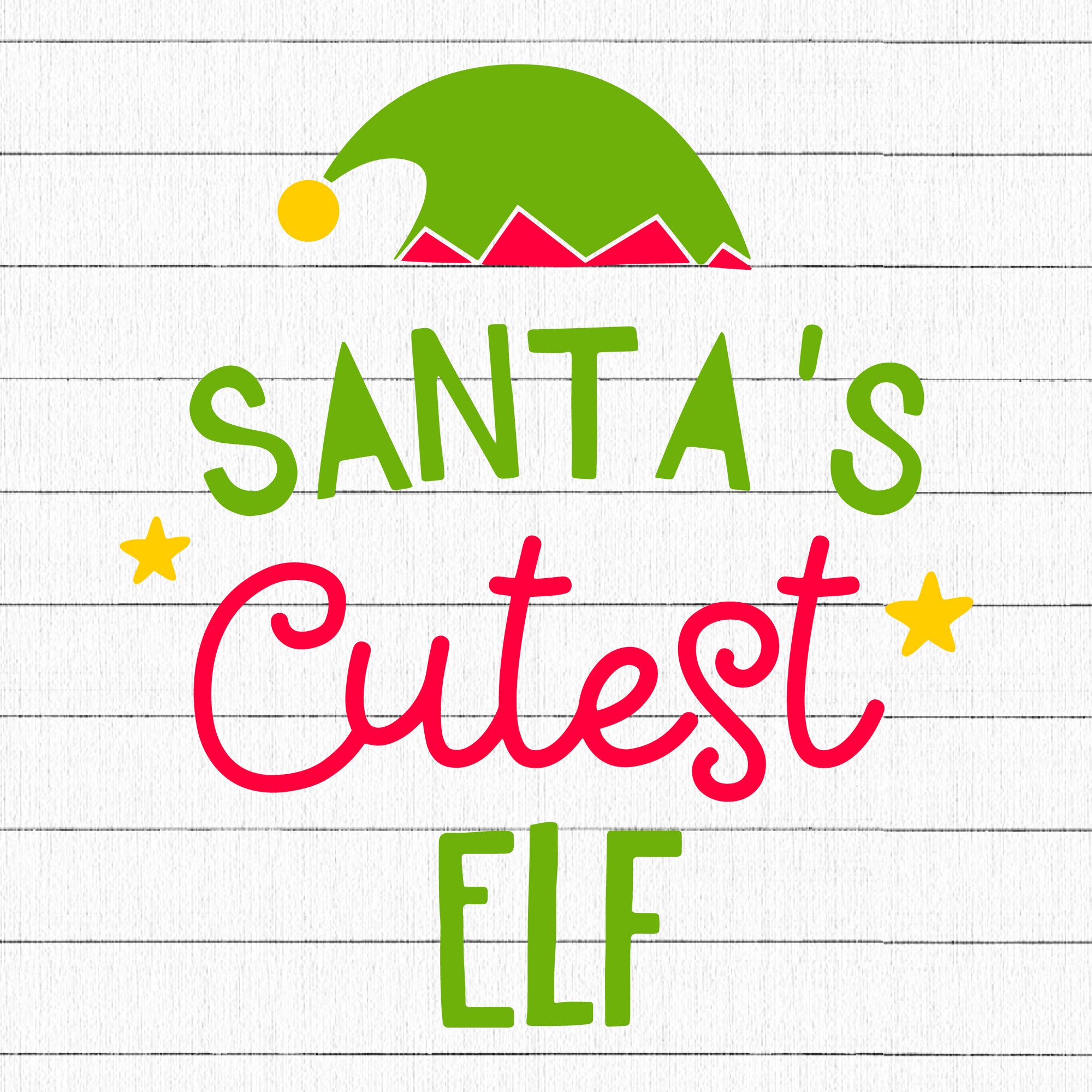 Santas cutest elf SVG | M37F10