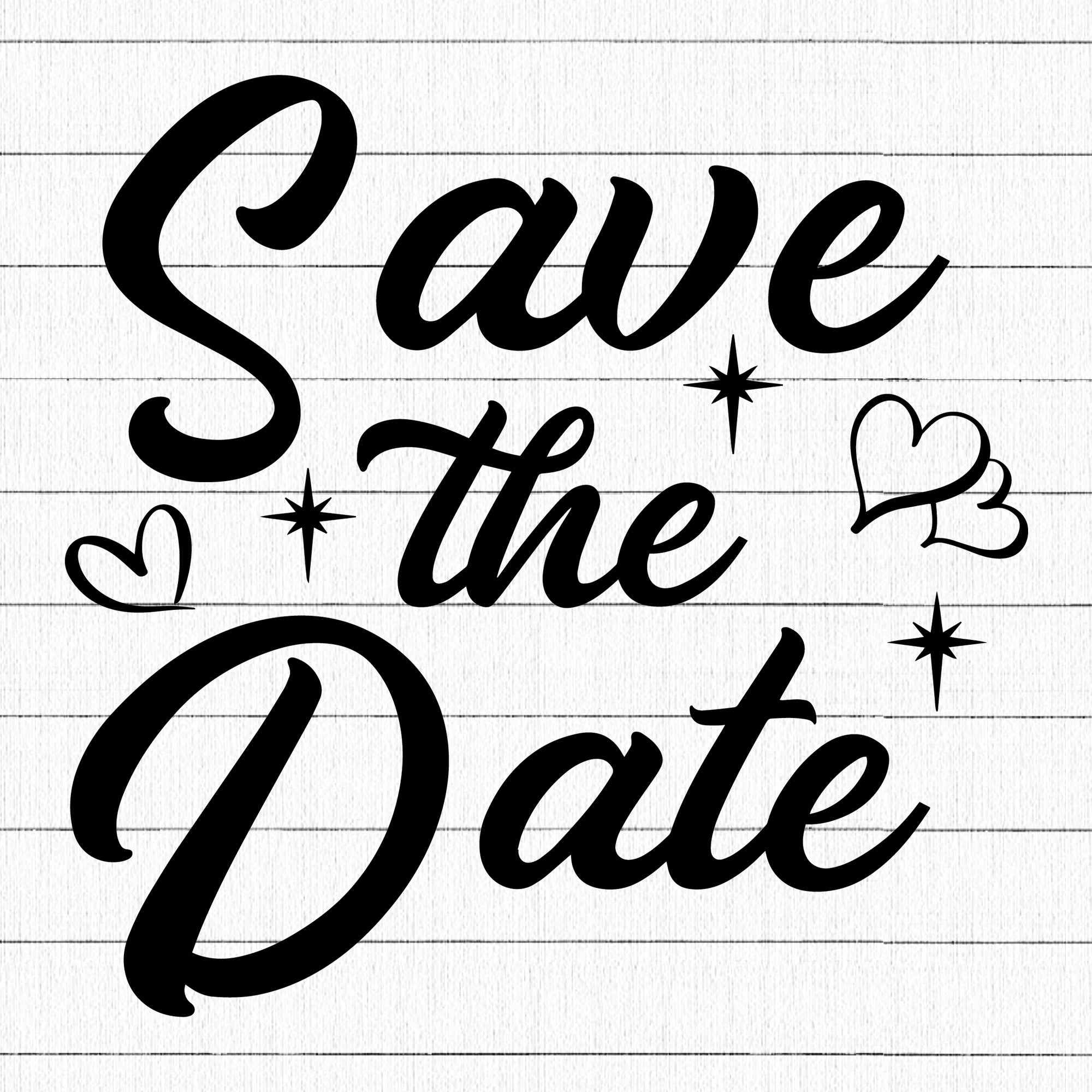 Save The Date 2 SVG | M27F22