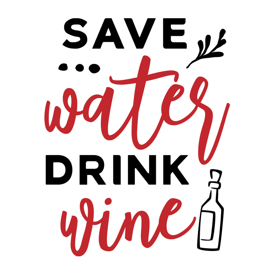 Save water drink wine SVG