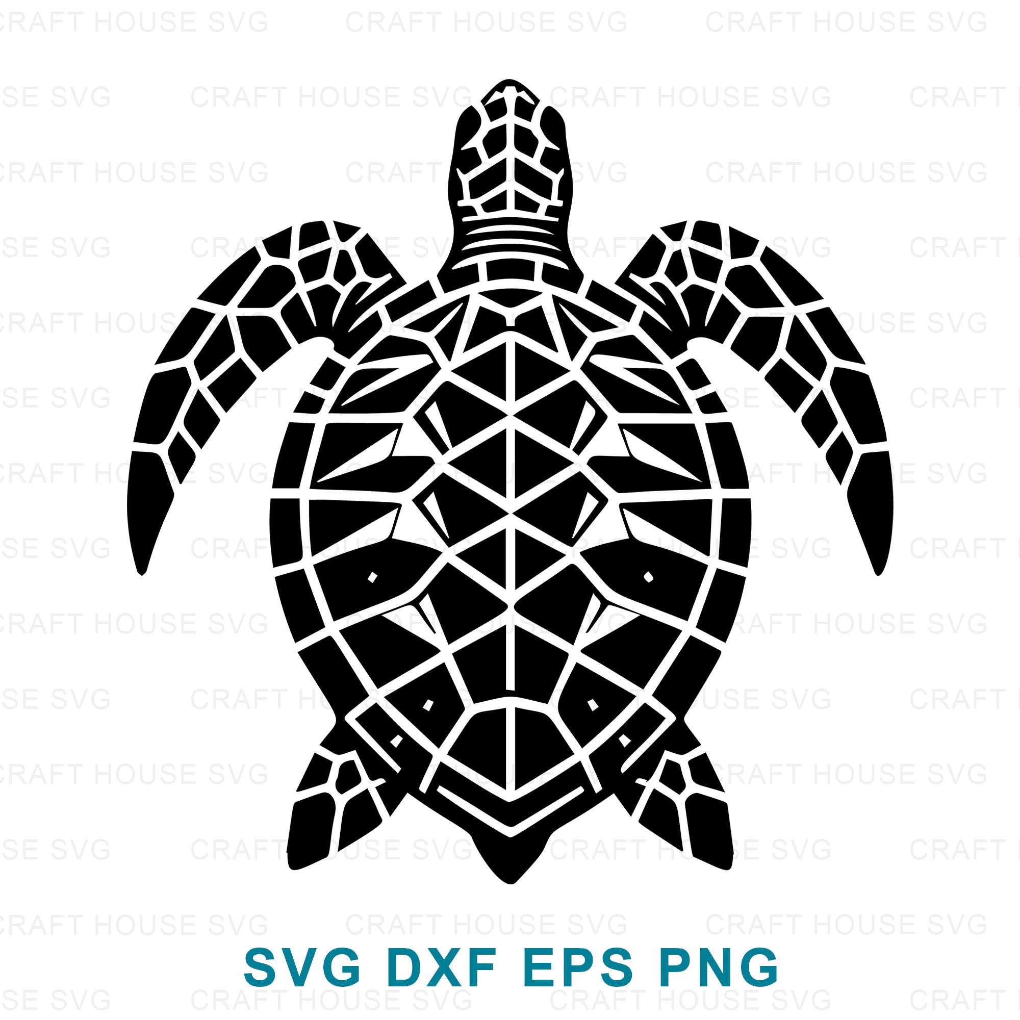 Sea Turtle SVG DXF EPS PNG