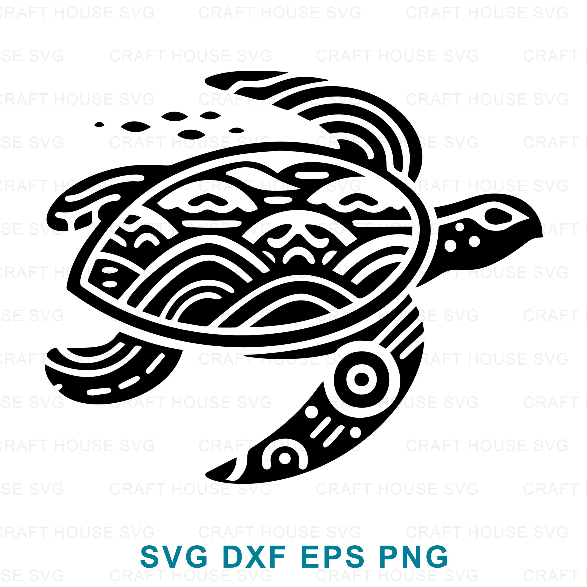 Sea Turtle Silhouette SVG