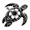 Sea Turtle SVG design for Cricut, Silhouette, laser cutting, vinyl, sublimation, and craft projects.