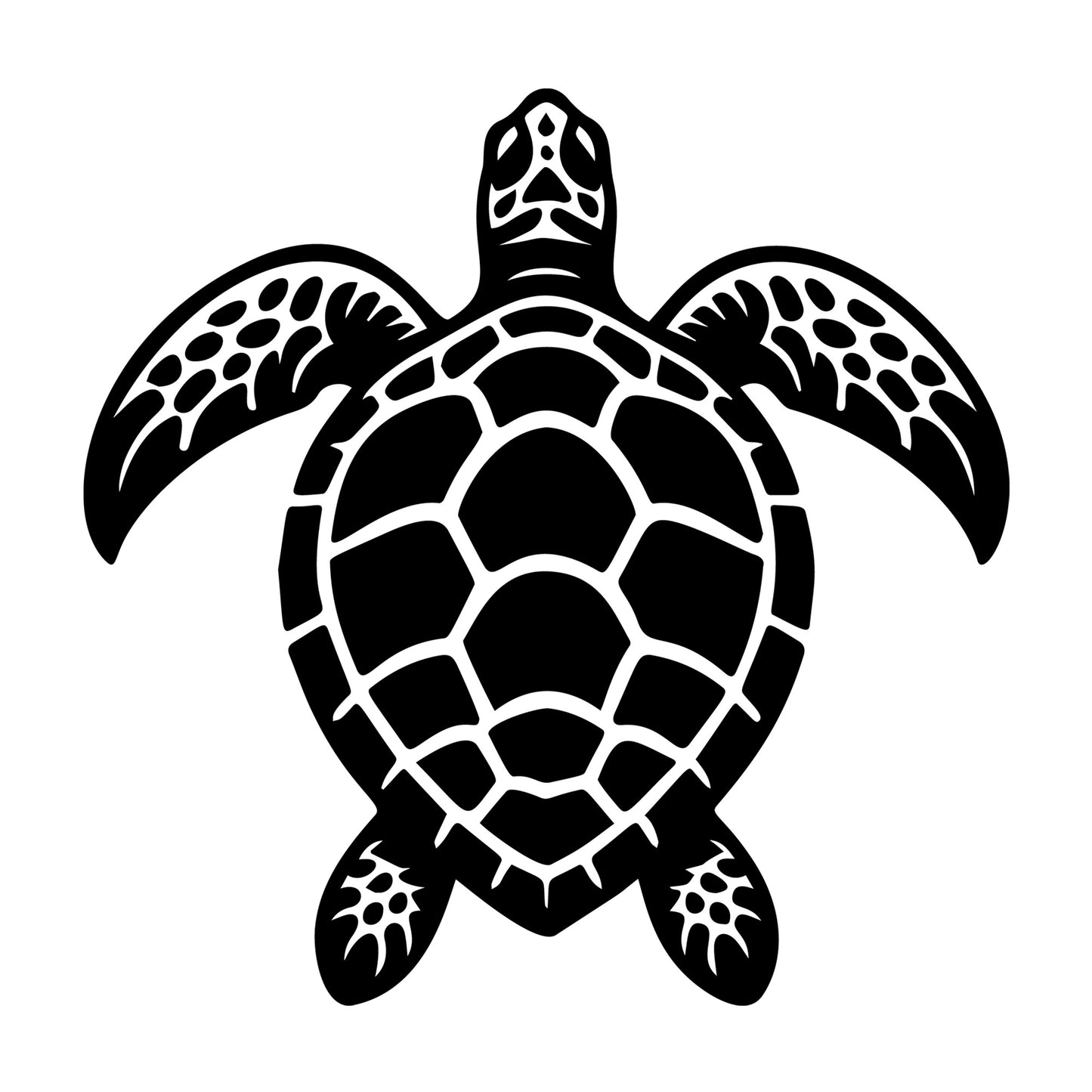Sea Turtle SVG design for Cricut, Silhouette, laser cutting, vinyl, sublimation, and craft projects.
