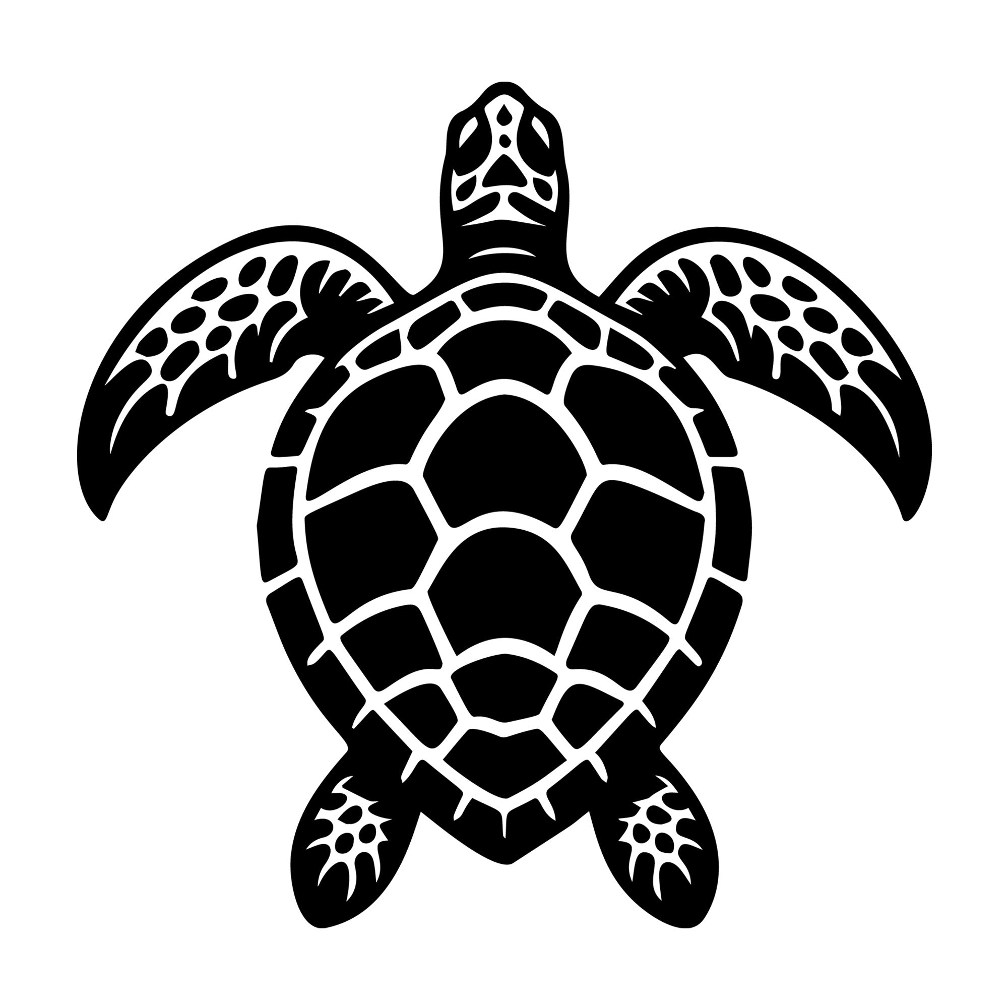 Sea Turtle SVG design for Cricut, Silhouette, laser cutting, vinyl, sublimation, and craft projects.