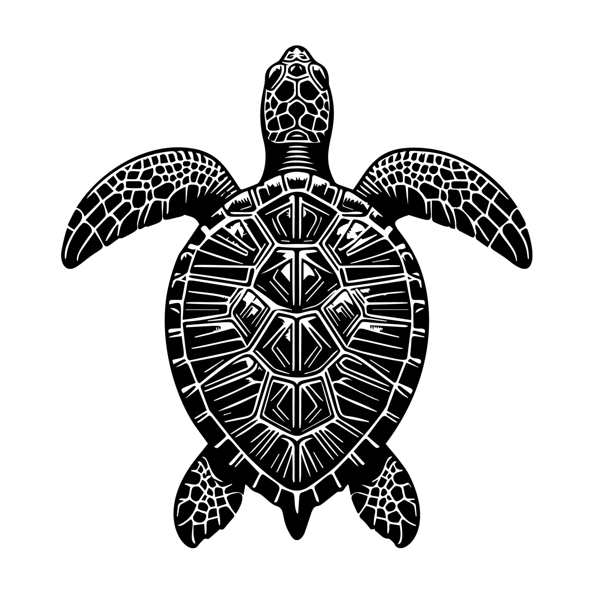 Sea Turtle SVG design for Cricut, Silhouette, laser cutting, vinyl, sublimation, and craft projects.