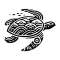 Sea Turtle SVG design for Cricut, Silhouette, laser cutting, vinyl, sublimation, and craft projects.