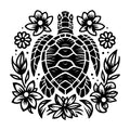 Sea Turtle SVG design for Cricut, Silhouette, laser cutting, vinyl, sublimation, and craft projects.