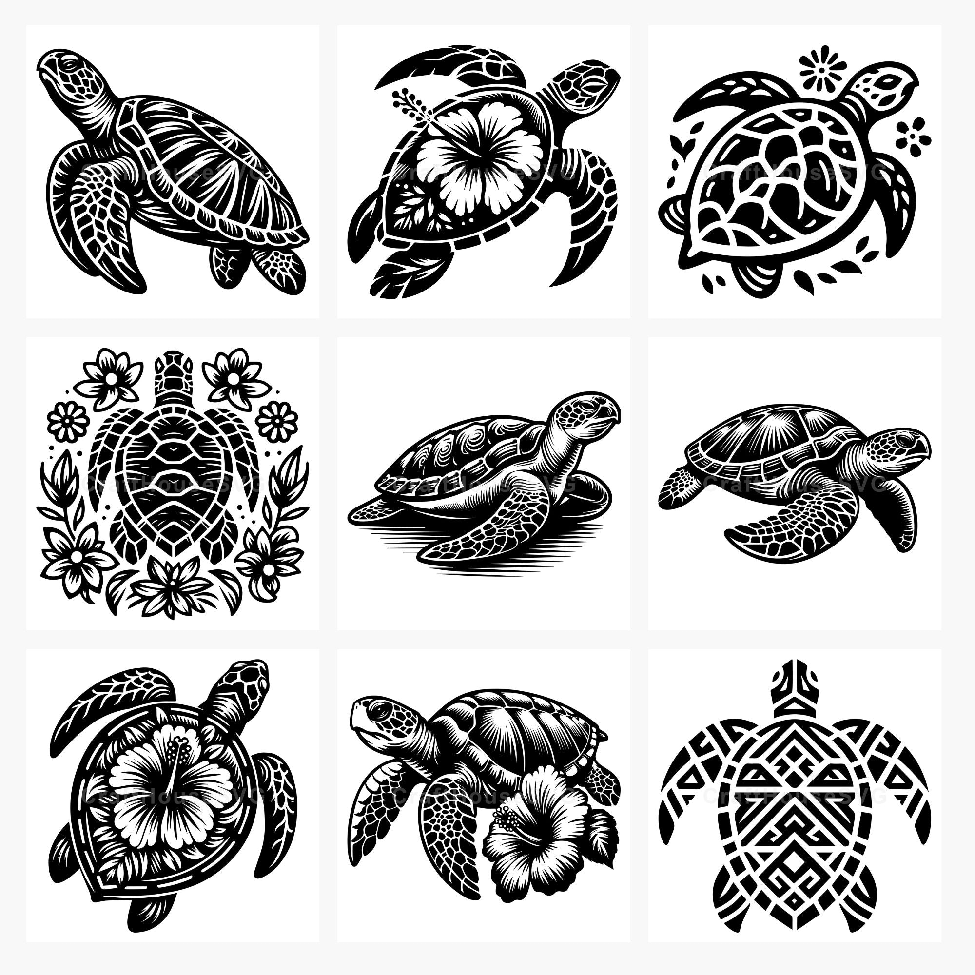 Sea Turtle SVG Bundle