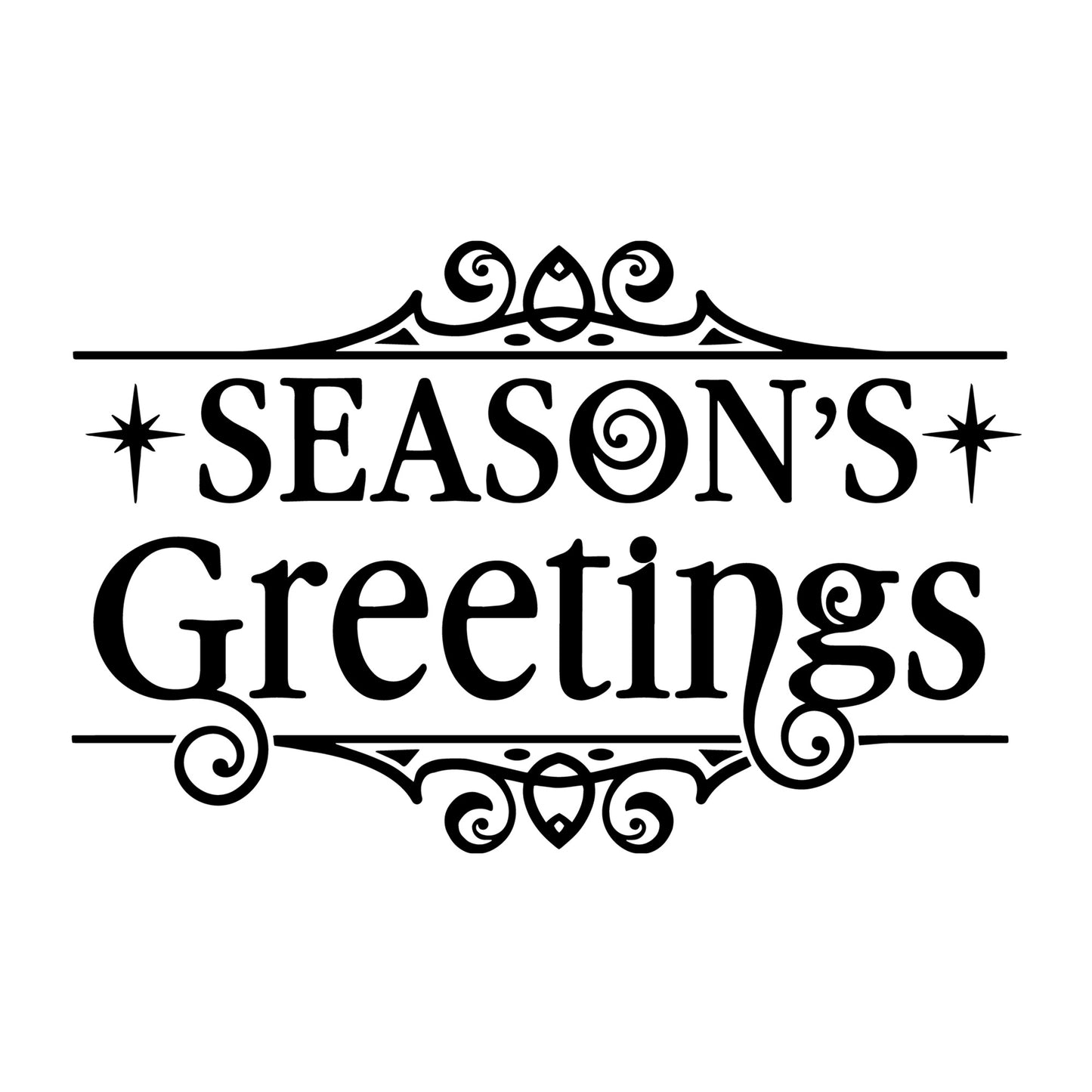 Seasons greetings SVG