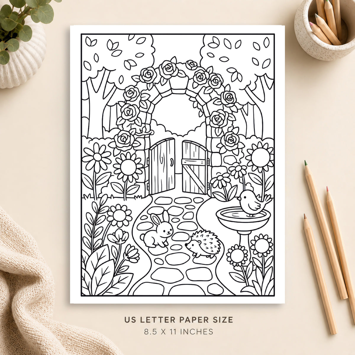 Secret Garden Coloring Page 5