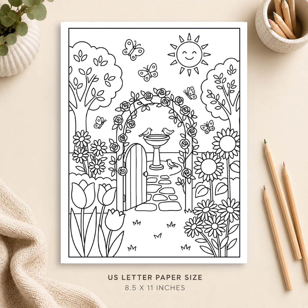 Secret Garden Coloring Page 6