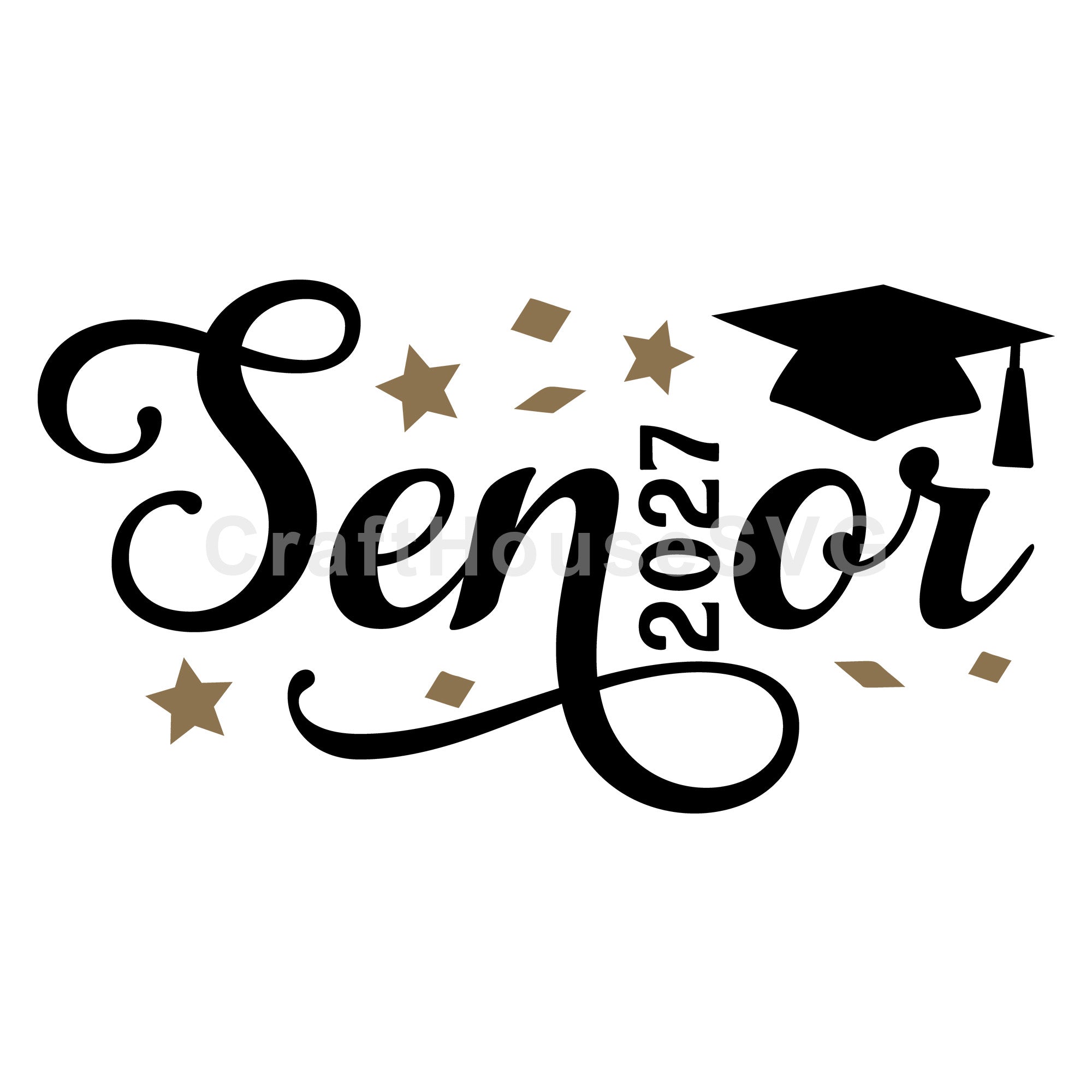 Senior Cursive 2027 SVG