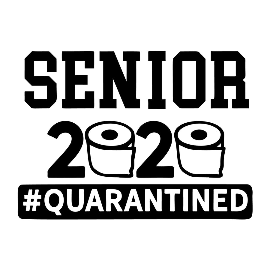 Senior 2020 Quarantined SVG design for Cricut, Silhouette, laser cutting, vinyl, sublimation, graduation crafts, and DIY projects.