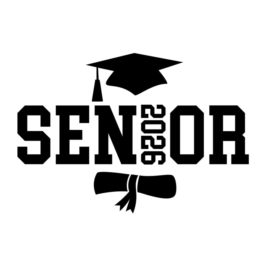 Senior 2026 SVG design for Cricut, Silhouette, laser cutting, vinyl, sublimation, graduation crafts, and DIY projects.