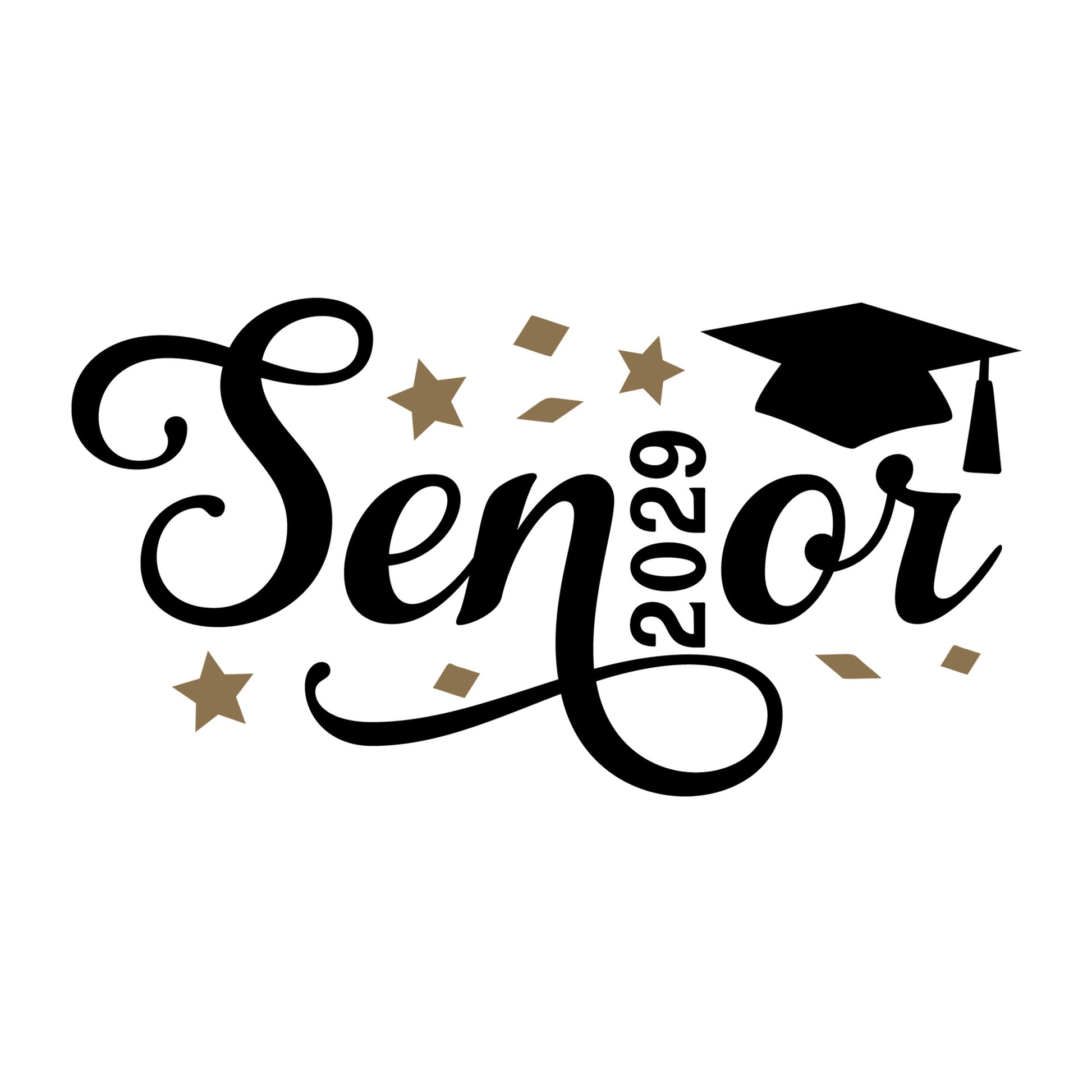 Senior Cursive 2029 SVG design for Cricut, Silhouette, laser cutting, vinyl, sublimation, graduation crafts, and DIY projects.