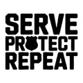 Serve Protect Repeat SVG