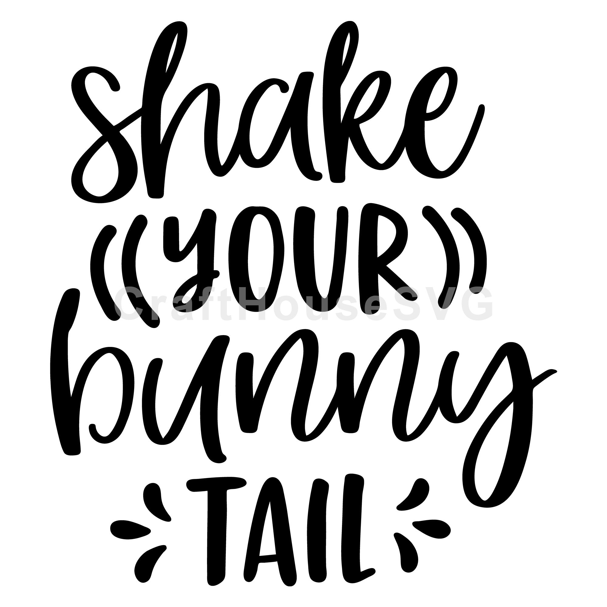 Shake your bunny tail SVG